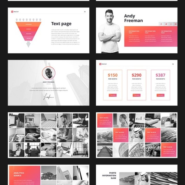 现代创新营销年度报告PPT模板演示Miracle Modern PowerPoint Template 现代创新营销年度报告PPT模板演示Miracle Modern PowerPoint Template