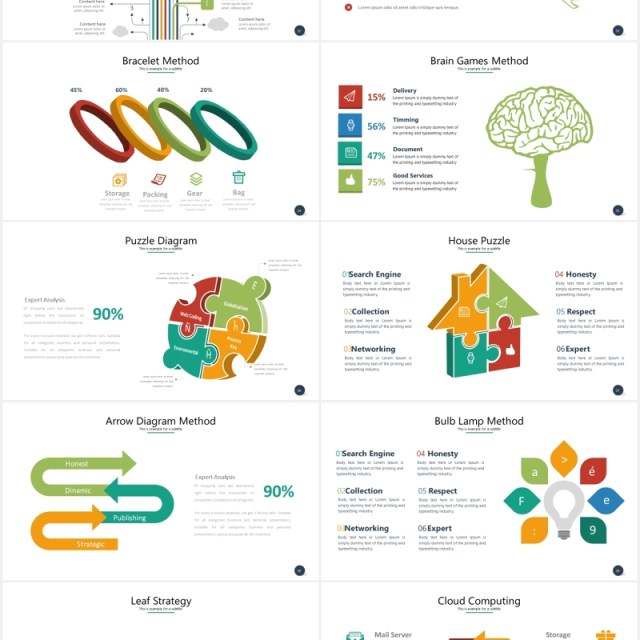 多功能实用可视化数据信息图表PPT素材模板flores powerpoint template