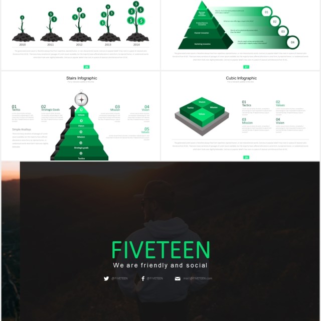 绿色简约商务工作汇报面积图数据图表PPT模板FIVETEEN 绿色简约商务工作汇报面积图数据图表PPT模板FIVETEEN