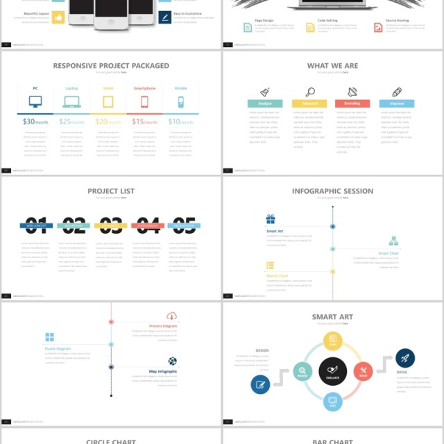 高端商务工作汇报可插图PPT模板信息图表元素MAKARYO Powerpoint 高端商务工作汇报可插图PPT模板信息图表元素MAKARYO Powerpoint
