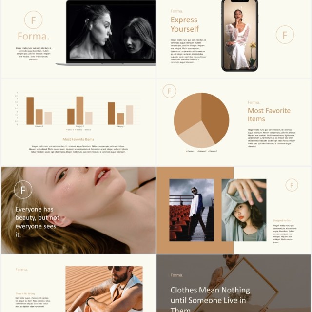 现代时尚摄影展示PPT模板Forma - Modern Minimal Powerpoint Template 现代时尚摄影展示PPT模板Forma - Modern Minimal Powerpoint Template