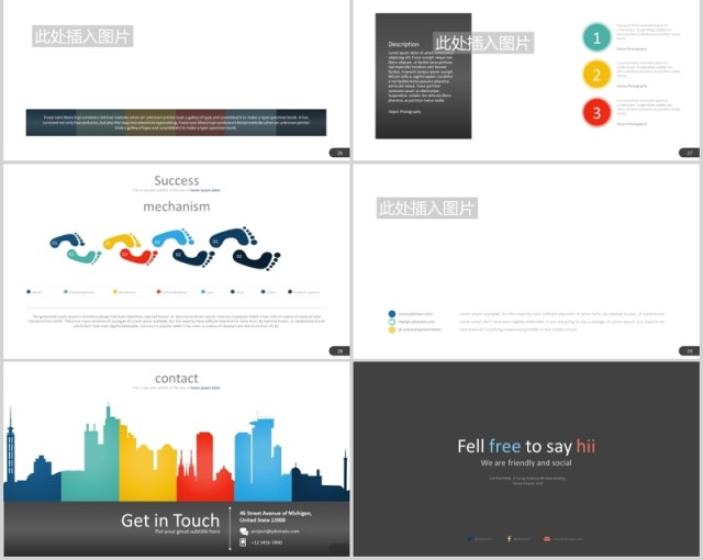 高端企业服务介绍产品项目宣传PPT图表可插图排版模板Nineteen - Powerpoint Template 高端企业服务介绍产品项目宣传PPT图表可插图排版模板Nineteen - Powerpoint Template