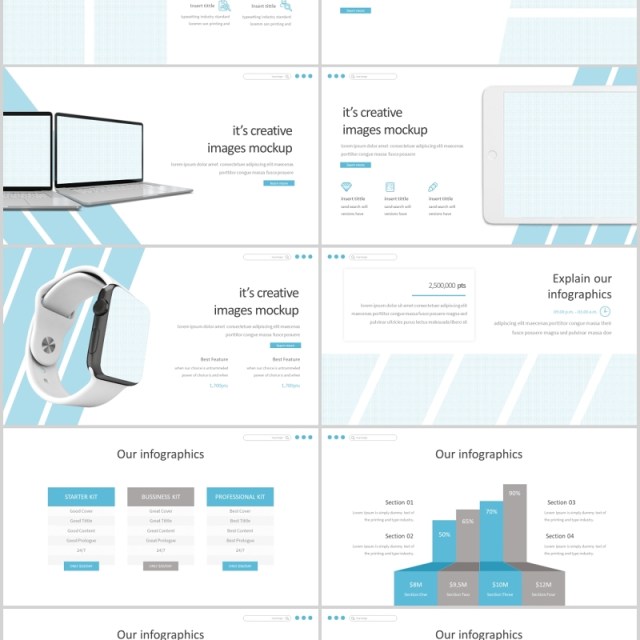 简洁公司简介PPT版式模板Etdah Powerpoint Template