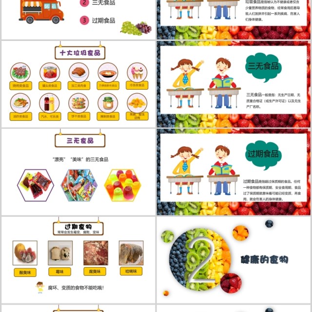 舌尖上的食品安全教育主题PPT模板 舌尖上的食品安全教育主题PPT模板