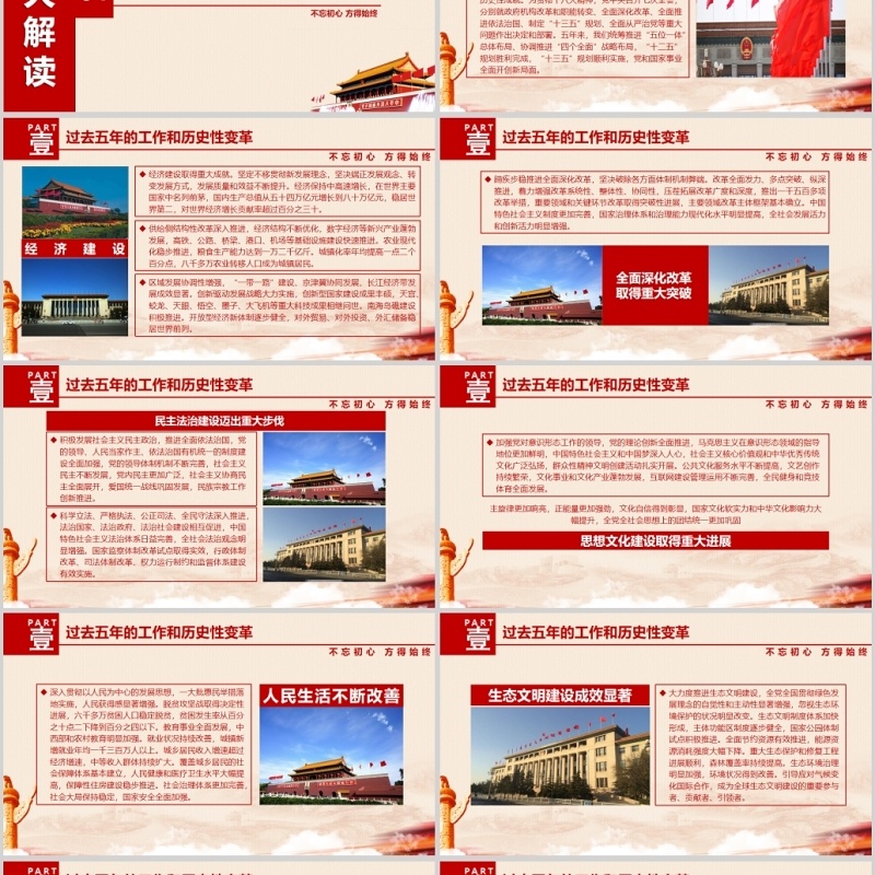 不忘初心方得始终PPT模板