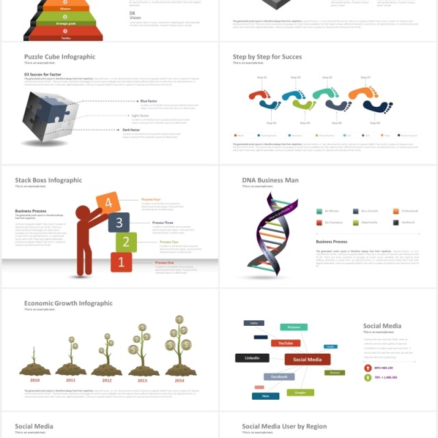 高端阶梯金字塔数据图表工作通用PPT模板fourty one powerpoint template