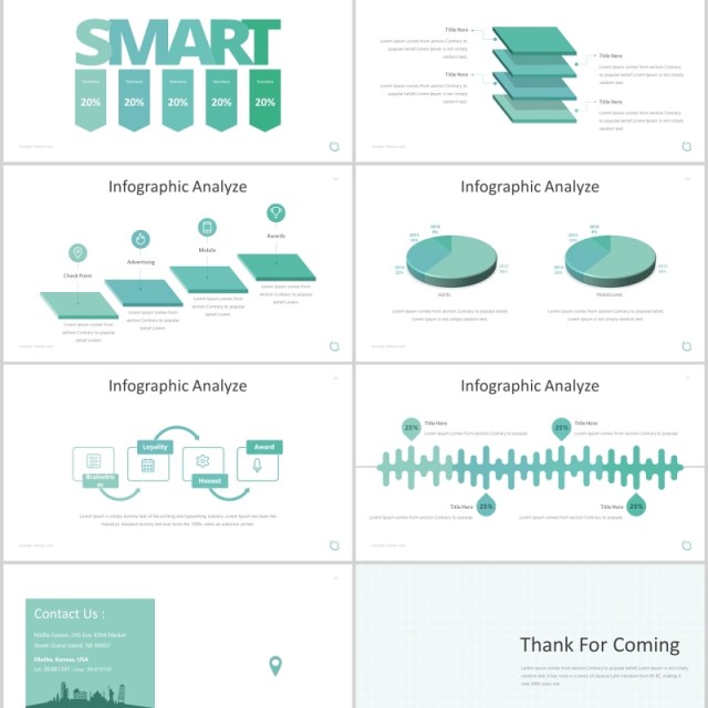 创意圆形公司介绍企业简介PPT模板版式设计Founder - Powerpoint Template