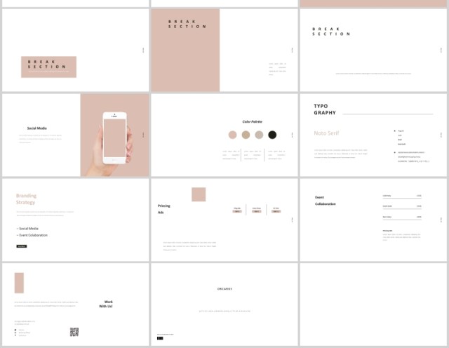 工作图片展示PPT排版设计模板Orcaros Powerpoint