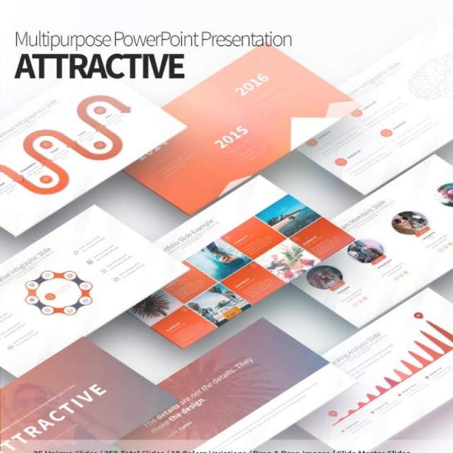 有吸引力的多用途PPT幻灯片模板Attractive Multipurpose PowerPoint Presentation