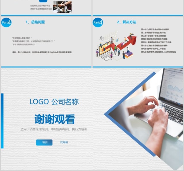 蓝色简约商务2020年领导力管理培训PPT模板 蓝色简约商务2020年领导力管理培训PPT模板