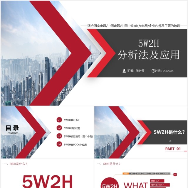 企业管理培训5W2H分析法及应用PPT模板