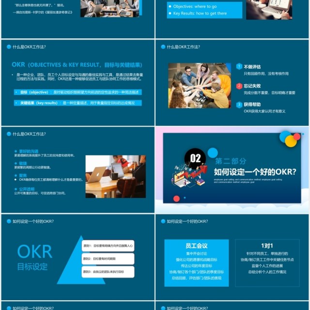 深蓝色OKR工作法职场企业目标管理建设培训PPT目标 深蓝色OKR工作法职场企业目标管理建设培训PPT目标