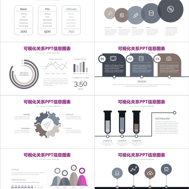 商务可视化数据PPT信息图表 商务可视化数据PPT信息图表