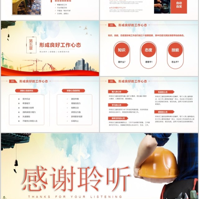 员工心态培训爱岗敬业责任心学习PPT模板 员工心态培训爱岗敬业责任心学习PPT模板