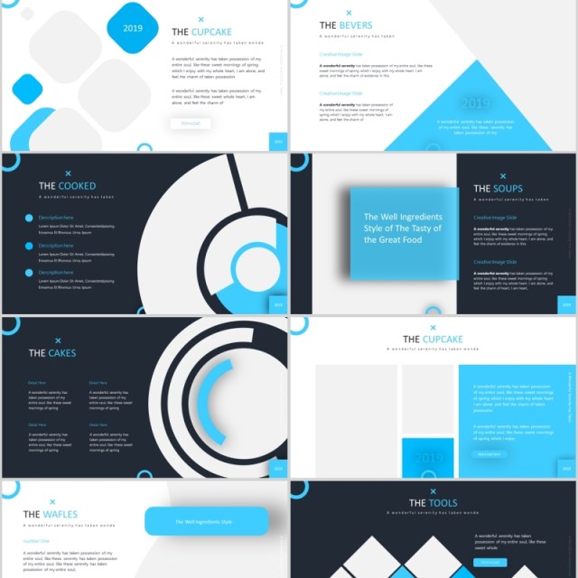 纸杯蛋糕美食餐饮PPT模板Cupcake Powerpoint Template 纸杯蛋糕美食餐饮PPT模板Cupcake Powerpoint Template