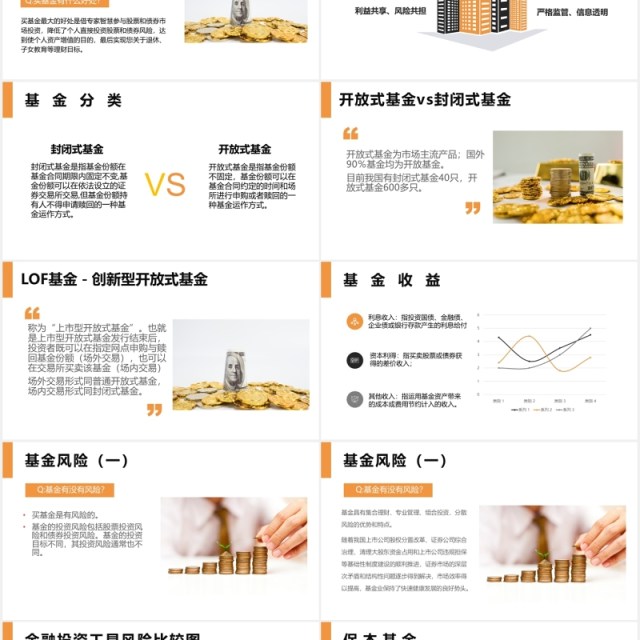 基金基础知识介绍讲解PPT模板 基金基础知识介绍讲解PPT模板