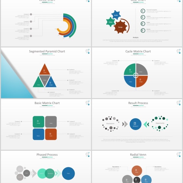 流程关系可视化图表PPT可插图排版设计模板KRECO Powerpoint