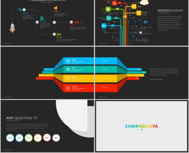时尚版式设计PPT信息图表模板Sawang - Powerpoint Template 时尚版式设计PPT信息图表模板Sawang - Powerpoint Template