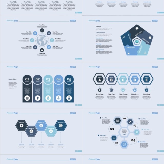 创意关系图PPT可视化信息图表