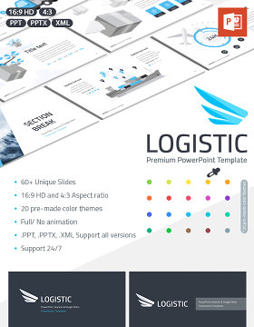 物流管理PPT模板演示 Logistics management PPT presentation