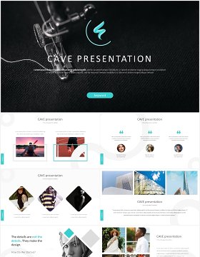 简约商务工作报告总结PPT数据图表模板素材cave powerpoint template