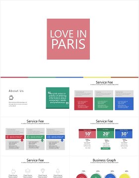 手机平板电脑设备模型展示PPT素材模板love in paris powerpoint