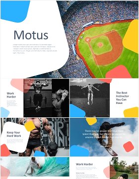 多用途户外运动健身展示宣传PPT模板motus multipurpose powerpoint template