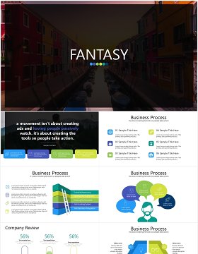 商务金字塔信息图表PPT素材模板fantasy powerpoint