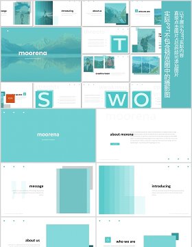 旅游商业项目计划书信息图表PPT版式模板Moorena  Powerpoint Template