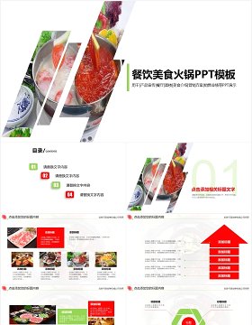 餐饮美食火锅文化PPT模板