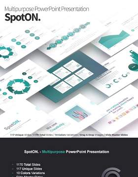 多用途PPT信息图表图文模板SpotON Multipurpose PowerPoint Presentation