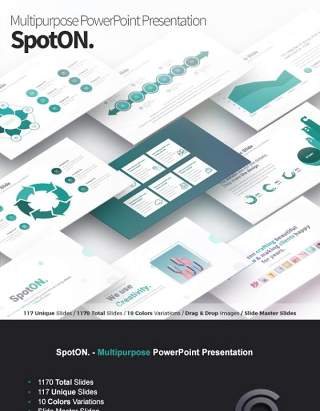 多用途PPT信息图表图文模板SpotON Multipurpose PowerPoint Presentation