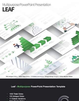 多用途PPT演示幻灯片模板 Leaf Multipurpose PowerPoint Presentation Template