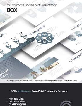 框式多用途PPT演示模板BOX Multipurpose PowerPoint Presentation Template