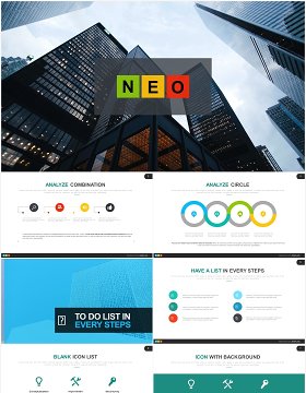 高端商业计划工作报告可视化图表PPT模板neo powerpoint