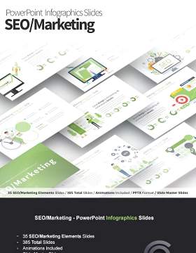 搜索引擎优化营销PPT信息图表模板SEOMarketing PowerPoint Infographics Slides