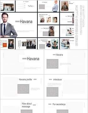 公司介绍项目团队简介PPT模板Havana Powerpoint Template