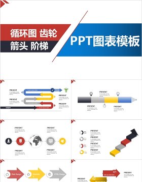 原创循环图关系图PPT信息图表模板