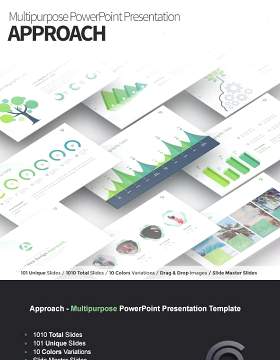 接近多用途PPT演示模板Approach Multipurpose PowerPoint Presentation Template