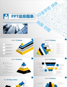 商务图形可视化PPT信息图表