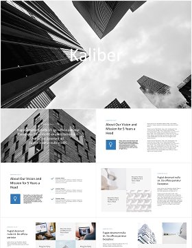 现代商务通用PPT模板kaliber powerpoint template