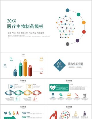 药品分析PPT模板