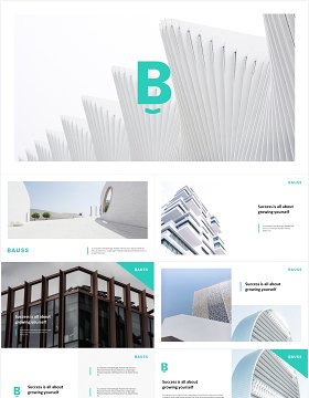 商业企业公司宣传介绍PPT模板bauss simple corporate powerpoint template