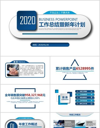 个性简约个人工作汇报总结ppt