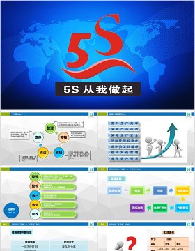 5S现场管理培训企业管理课件PPT模板