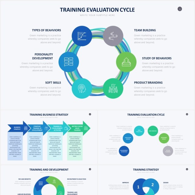 企业培训大纲训练项目课程列表PPT图表素材Training Powerpoint Slides