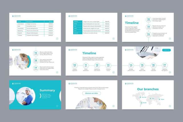 牙科牙医诊所医疗医院PPT版式模板Dental Clinic PowerPoint Presentation Template