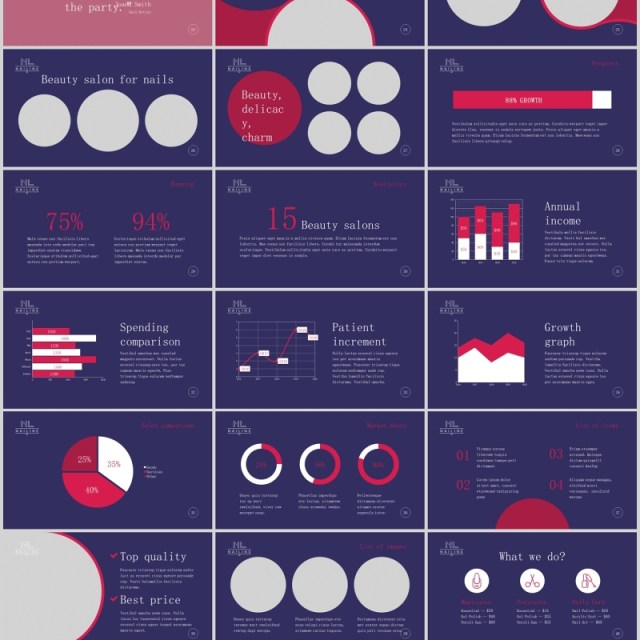 美甲工作室PPT版式模板Nail Studio PowerPoint Presentation Template 美甲工作室PPT版式模板Nail Studio PowerPoint Presentation Template