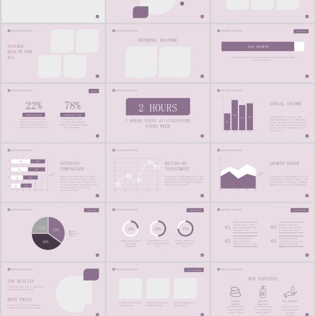 按摩美容院养生Spa沙龙PPT版式模板Massage Spa Salon PowerPoint Presentation Template 按摩美容院养生Spa沙龙PPT版式模板Massage Spa Salon PowerPoint Presentation Template