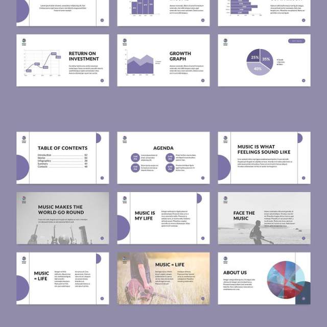 音乐家歌手音乐乐队介绍PPT模板不含照片Music Band PowerPoint Presentation Template 音乐家歌手音乐乐队介绍PPT模板不含照片Music Band PowerPoint Presentation Template
